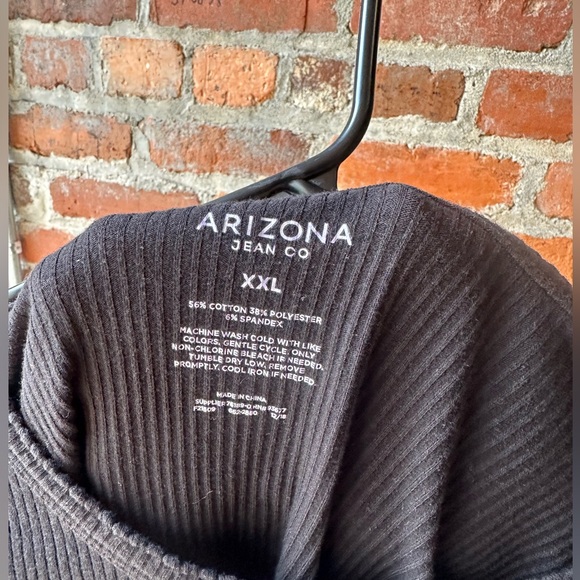Arizona Jean Co. Black ribbed T-shirt, size xxl - Picture 3 of 6